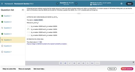 Solved debt for 59 families is less than $2200 and the debt | Chegg.com