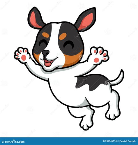 Cute Rat Terrier Dog Cartoon Posing Stock Vector Illustration Of Pose