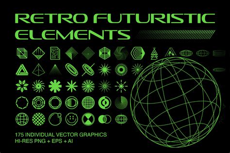 Retro Futuristic Elements Behance