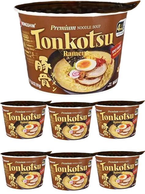 Amazon Nongshim Tonkotsu Ramen Bowls Bundle Includes Six 3 56