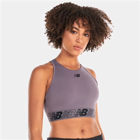 Women S Relentless Crop Sports Bra Grey New Balance In Ksa Sss