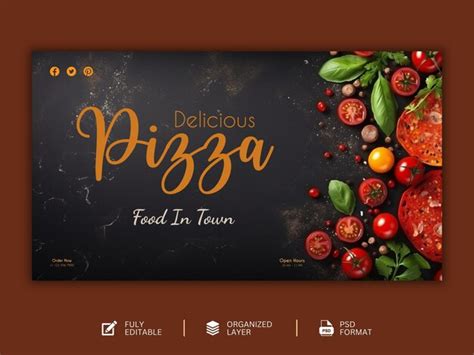 Premium Psd Food Menu And Delicious Pizza Graphic Design Template