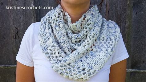 KristinesCrochets : Speckled Infinity Scarf - Free Crochet Pattern