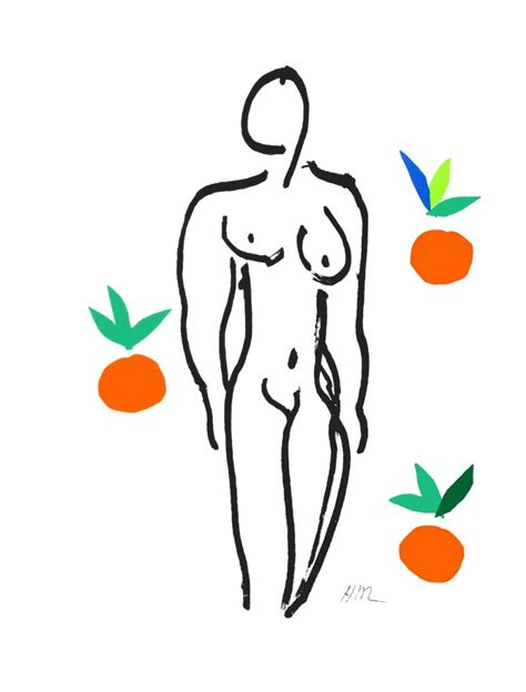 Lithographie De Henri Matisse Le Nu Aux Oranges Nude With Oranges