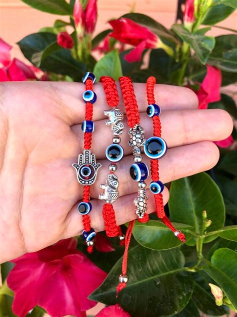 Evil Eye Armbänder Hamsa Hand Rot Tiger blau böses Auge Etsy