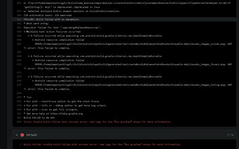 Facing Problem As Android Build Failed In A React Native Expo App Due
