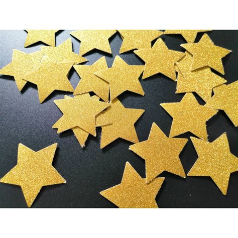 80g Glitter Gold Star Self Adhesive Sticker 100 Handmade 3cm