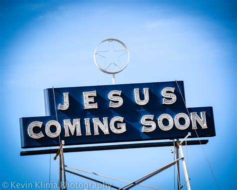 Jesus Coming Soon Vintage Sign Photography by KevinKlimaPhoto