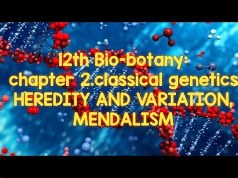 Th Bio Botany Chapter Classical Genetics Heredity And Variation