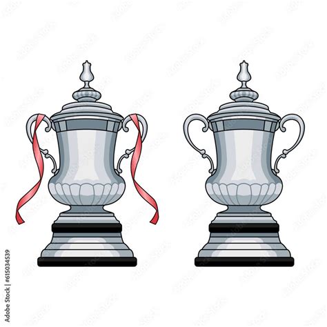 Fa Cup Trophy Vector Fa Cup Graphic Illustration Trophy