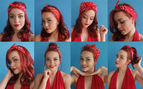 Pin Up Maquiagem E Formas De Usar Bandana By Dani Nogueira Artofit