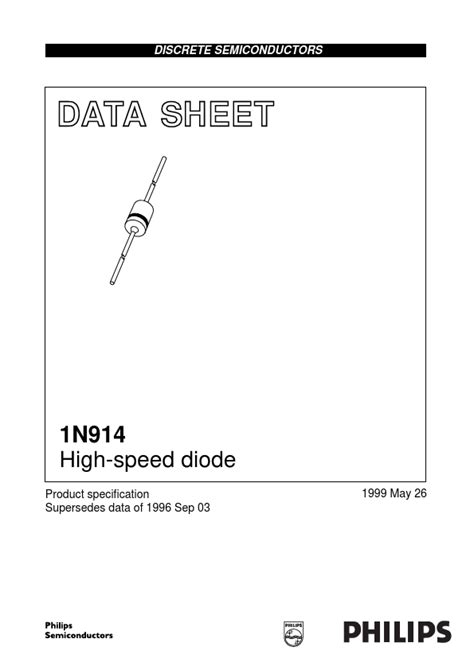 1N914 Datasheet - High-speed diode