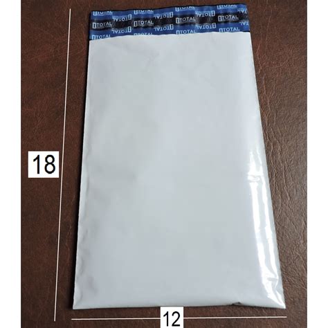 50 Envelope Plástico de Segurança 12X18 Branco Lacre e Bolha Saco