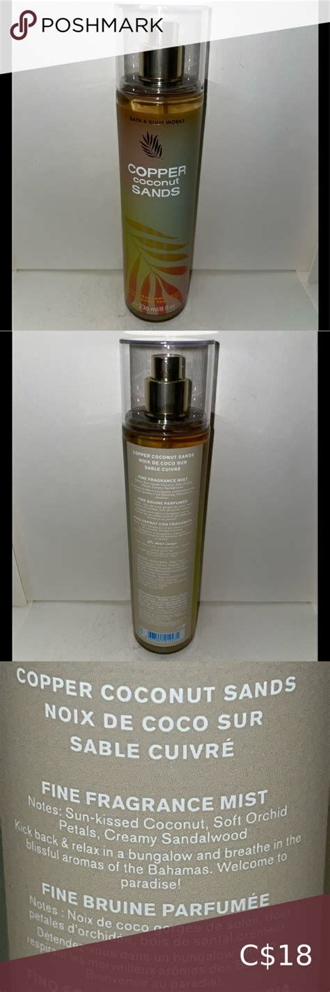 Bath And Body Works Copper Coconut Sands Fine Fragrance Mist 8oz