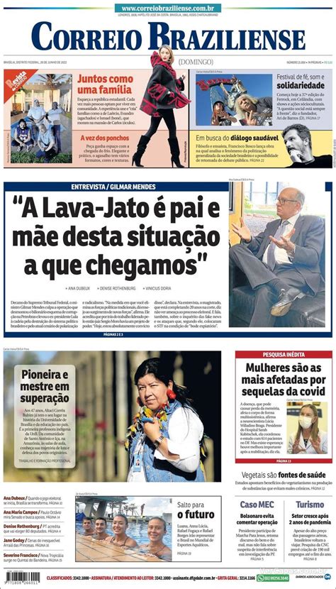 Capa Correio Braziliense S Bado De Outubro De