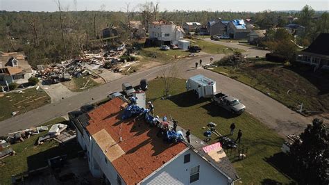 Drone footage shows more devastating aftermath of Tennessee tornado | WZTV