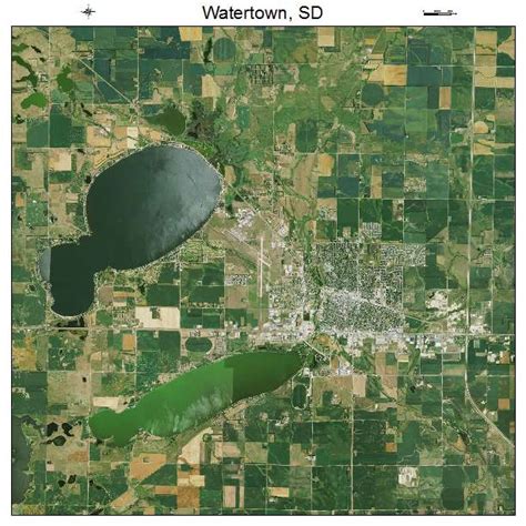 Aerial Photography Map of Watertown, SD South Dakota