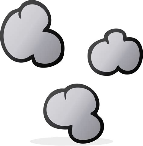 Hand Drawn Cartoon Smoke Clouds 40357583 Png