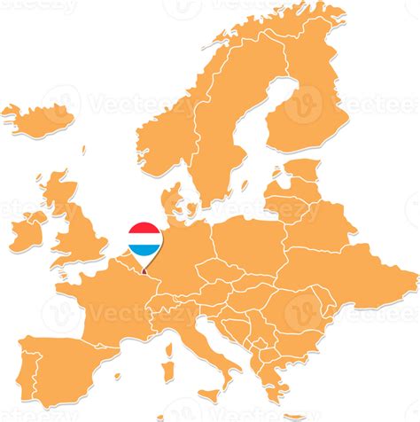 Luxemburgo mapa en Europa Luxemburgo ubicación y banderas 24584072 PNG