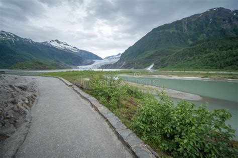 Scenery Around Mendenhall Glacier Park In Juneau Alaska Stock Image