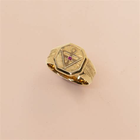 Rosicrucian Membership Rings - AMORC Members only - 9ct Yellow Gold ...