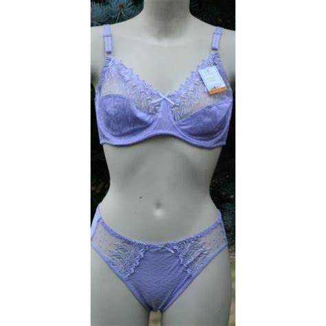 Ensemble lingerie soutien gorge 105E culotte Mauve Cdiscount Prêt à