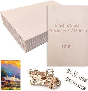 Amazon Packs Basswood Sheets For Crafts X X Inch Mm