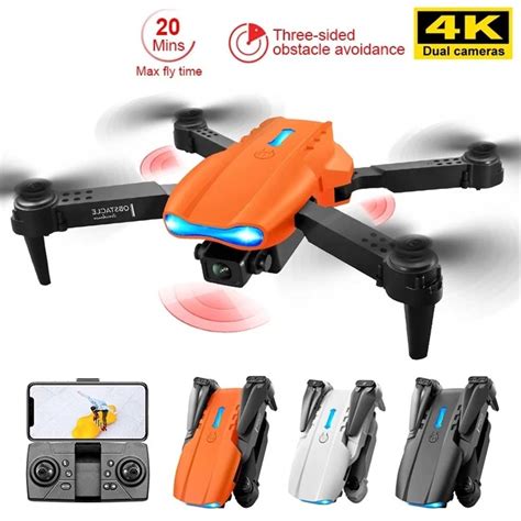 E Pro Three Side Obstacle Avoidance Foldable Quadcopter K Drone