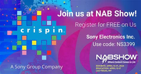 Come See Us At Nab 2024 Crispin Corporation