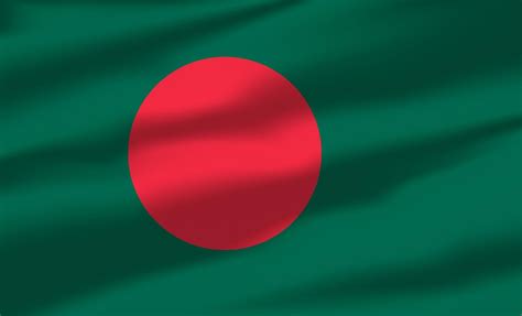 Premium Vector Vector Bangladesh Flag Waving Realistic Flowing Flags