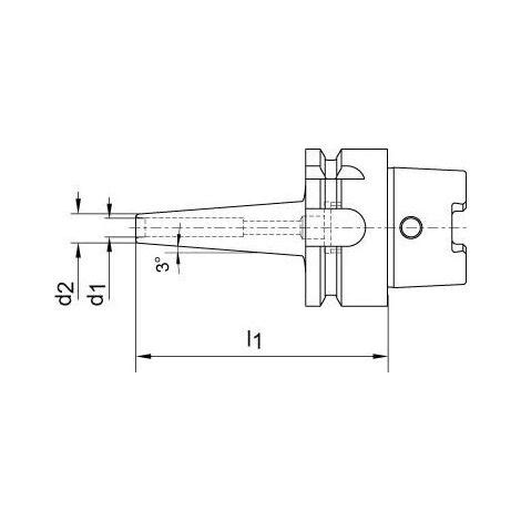 Mandrin De Frettage Mini DIN69863A Queue A 63 10x120mm HAIMER