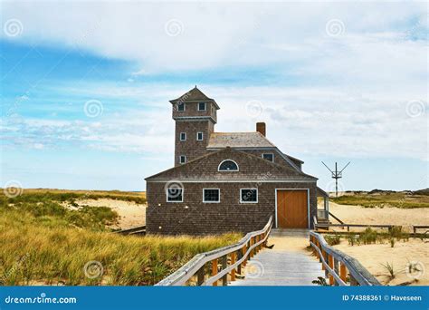 Beach House At Cape Cod Stock Image Image Of Beach Massachusetts