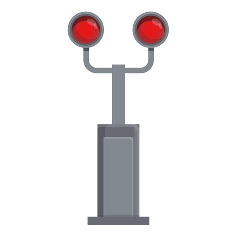 Premium Vector Railway Signal Icon Cartoon Vector Train Rail Road Traffic