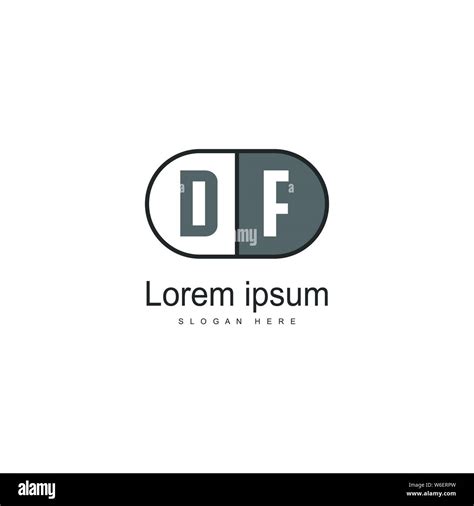 DF Letter Logo Design. Creative Modern DF Letters Icon Illustration ...