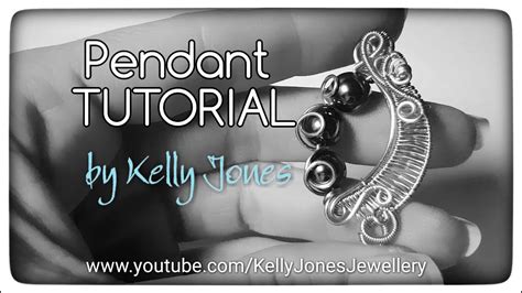 3 Bead Wire Wrap Pendant Tutorial Youtube