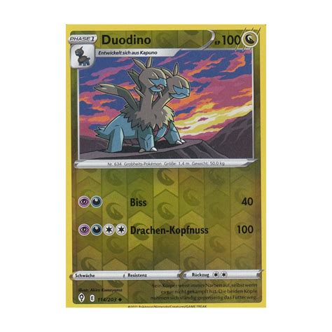 Duodino 114 203 REVERSE HOLO Drachenwandel Pokemon Karte Kaufen