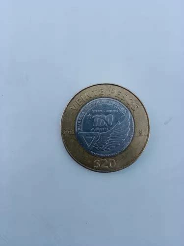 Moneda De 20 Pesos De 100 Años De La Fuerza Aérea Mexicana 10 000 en