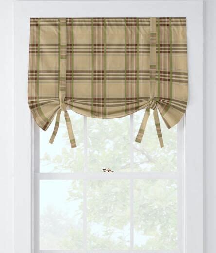 Greenwich Plaid Tie Up Valance Country Curtains®