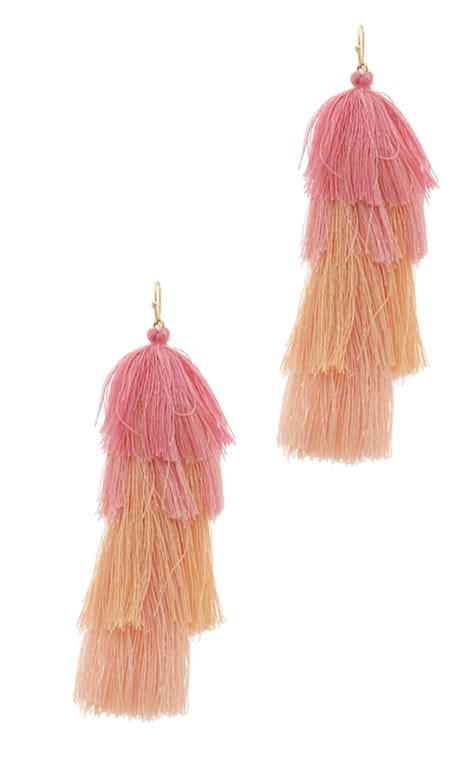 Tassel Earrings Long Waterfall Drop