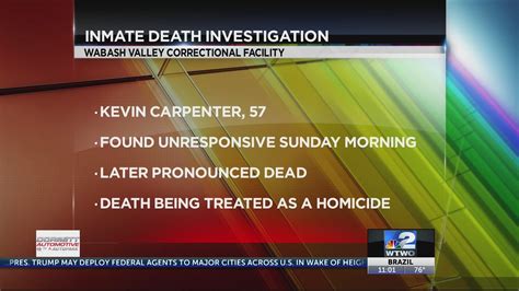 Wabash Valley Correctional Facility Inmate Death Investigated As