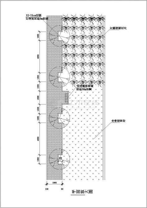 某道路铺装及绿化景观cad设计平面全套图土木在线