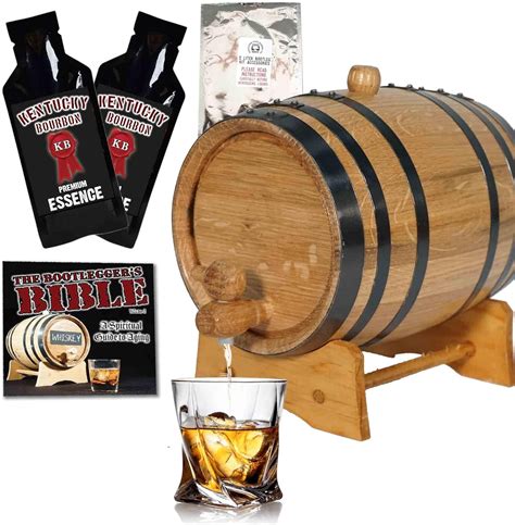 Liter Kentucky Bourbon Whiskey Making Kit L Mini Barrels For