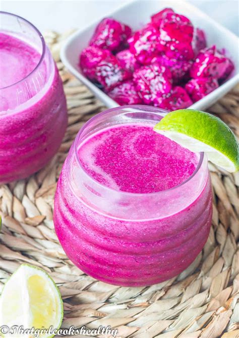 Dragon Fruit Juice Recipe - That Girl Cooks Healthy 