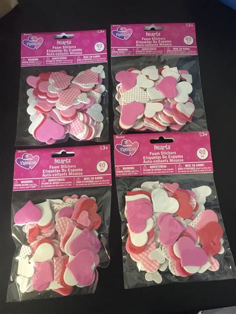 Darice Foam Stickers Piece Valentine Hearts Crafts Photo Album