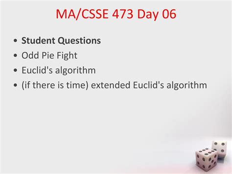 Macsse 473 Day 06 Euclids Algorithm Ppt Download