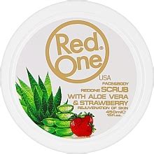 Aloe Vera Strawberry Daily Body Face Scrub RedOne Face Body Daily