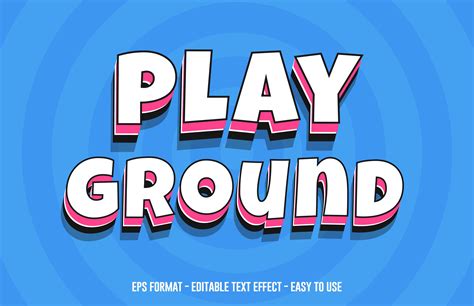 Play Ground Comic Editable Text Effect Graphic By Gfx Expert Team