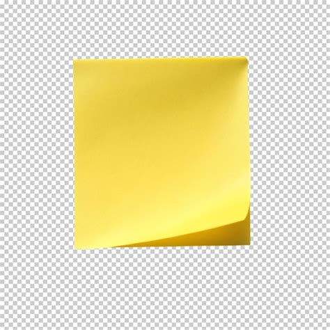 Post Note On Transparent Background Premium Ai Generated Psd