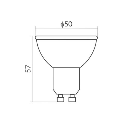 Żarówka led smd gu10 230v 8w 60w 720lm ciepła biała Eldor24