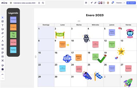 Crea Un Calendario De Redes Sociales Gratis Miro